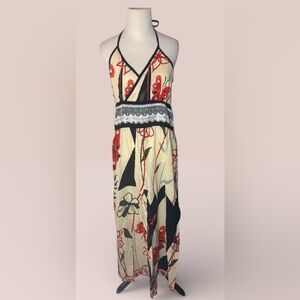 Lotus Women's Large Maxi Halter Festival Dress